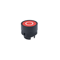 Головка кнопки плоская с маркировкой, красный, знак О, пласт. MTB2-EA432 | код 43219 | MEYERTEC