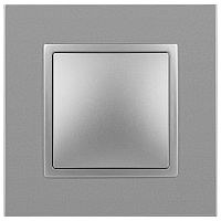 Переключатель промежуточный, 10АХ-250В, Эра Elegance, алюминий,14-1108-03 | код Б0034259 | ЭРА