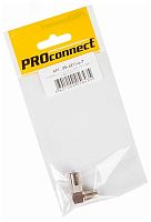 Переход гнездо F - штекер TV угловой (инд. упак.) | код 05-4311-4-7 | PROCONNECT