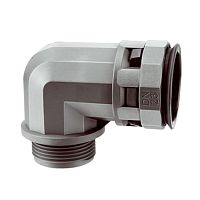 Муфта 90 грд. труба-коробка DN 23 мм, М25х1,5, полиамид, цвет черный | код PAN23M32N | DKC