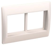 Рамка 4мод. Праймер с суппортом 75мм бел. | код CKK-40D-RSU4-075-K01 | IEK