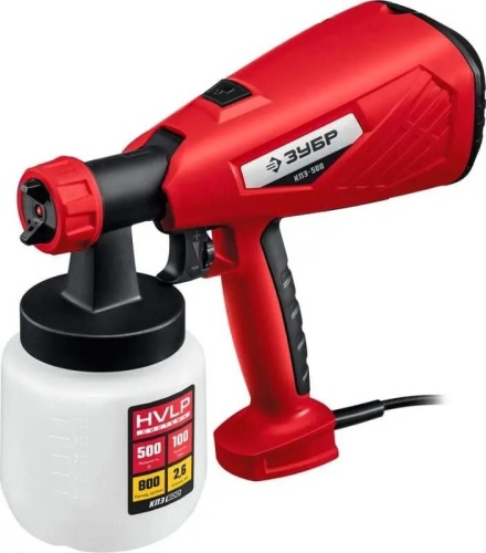 Краскопульт Зубр КПЭ-500 550Вт бак:800мл 800гр/мин | код 1074270 | ЗУБР Краскопульт Зубр КПЭ-500 550Вт бак:800мл 800гр/мин | код 1074270 | ЗУБР