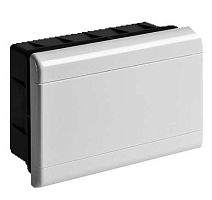 Щиток распределительный встраиваемый на 9 модулей с непрозрачной дверцей белый IP40 (ЩРв-П-9) | код 68129Б | Ruvinil