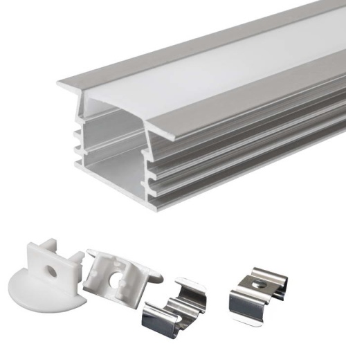 Профиль для светодиодной ленты RUICHI врезной алюминиевый 605-1, 1 м | код 113789 | Ruichi Профиль для светодиодной ленты RUICHI врезной алюминиевый 605-1, 1 м | код 113789 | Ruichi