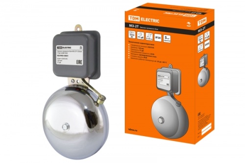 Звонок громкого боя МЗ-2Т-125мм 77дБ 220В TDM | код SQ1903-0001 | TDM Звонок громкого боя МЗ-2Т-125мм 77дБ 220В TDM | код SQ1903-0001 | TDM