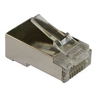 Коннектор RJ45 тип EZ, 8P8C, STP, Cat.5e, универсальный, покрытие 50 микрон,100 шт. | код LAN-EZ45-8P8C/S5E-100 | LANMASTER