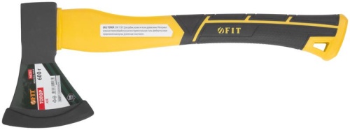 Топор 600г усилен. фибергласовая ручка; кованая усилен. сталь FIT 46231 фото 6
