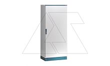 Щит EMOX моноблочный 1600x600x400мм (ВxШxГ) с монтажной панелью, дверь-прозрачное оргстекло, RAL7035, IP66 | код EMOX061604PV | ETA