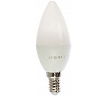 Лампа светодиодная LL-E-C37-5W-230-4K-E14 (свеча, 5Вт, нейтр., Е14) Eurolux, , Шт | код 76/2/3 | EUROLUX