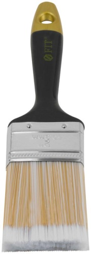 Кисть флейцевая "Лайн" искусственная щетина пластиковая ручка 2дюйм (50мм) FIT 01175 фото 5