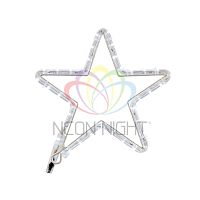 Фигура светодиод. "Звездочка" 30х28см 2Вт 220В IP44 бел. | код 501-211-1 | Neon-Night