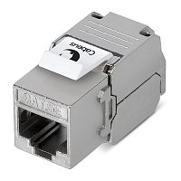 Cabeus KJ-RJ45-Cat.5e-SH-180-Toolless Вставка Keystone Jack RJ-45(8P8C), 180 градусов, категория 5e, экранированная, без инструмента Toolless | код 7965c | Cabeus