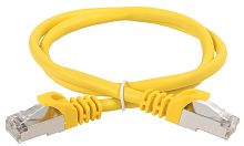 ITK Коммутационный шнур (патч-корд) кат.5E FTP LSZH 1м желтый | код PC05-C5EFL-1M | IEK