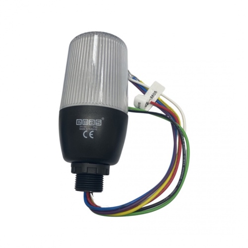 Сигнальная колонна с многоцветным (6 цветов) модулем,интегрированная с контроллером, с зуммером, 24V AC/DC, крепление на винт M22, IF5P024ZM05 | код IF5P024ZM05 | EMAS Сигнальная колонна с многоцветным (6 цветов) модулем,интегрированная с контроллером, с зуммером, 24V AC/DC, крепление на винт M22, IF5P024ZM05 | код IF5P024ZM05 | EMAS