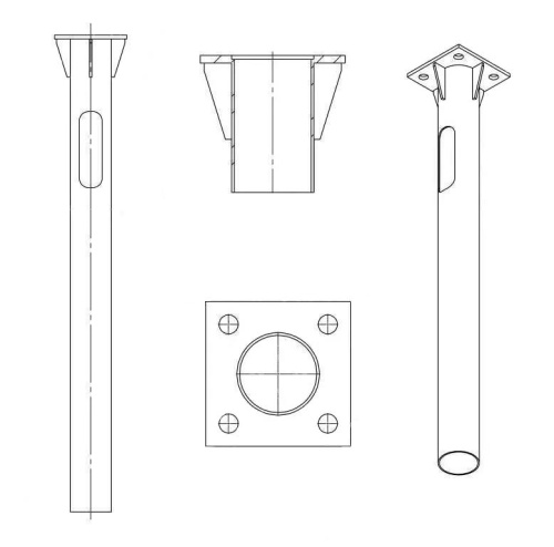 Деталь фундамента закладная для ОГКф-4 UMECON МК 90150 ФМ-0.108-1.0-140(10) фл. 190х190 грунт | код 1461133А | СВТА прочее Деталь фундамента закладная для ОГКф-4 UMECON МК 90150 ФМ-0.108-1.0-140(10) фл. 190х190 грунт | код 1461133А | СВТА прочее