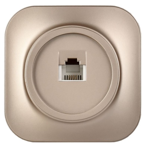 GLORY Розетка для открытой установки телефонная RJ11 РТ20-ХШм шампань матовый IEK | код ETH10-K37M | IEK фото 2