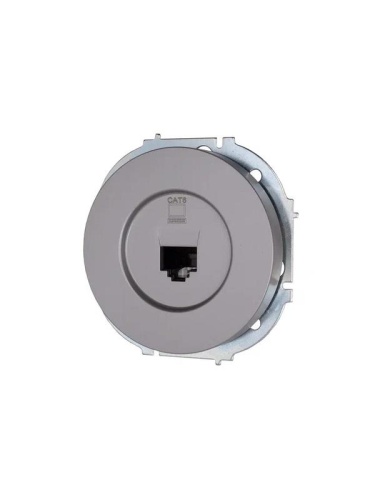 Розетка компьютерная СП OSEN RJ45 кат.6 механизм сер. матов. LEZARD 743-7488-140 фото 2 Розетка компьютерная СП OSEN RJ45 кат.6 механизм сер. матов. LEZARD 743-7488-140 фото 2