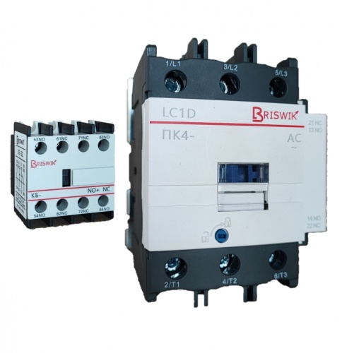 Контактор Briswik ПК4-0955142LC1D 95А 42V/AC 5НО/1НЗ | код LC1D09551D7.BR | Briswik Контактор Briswik ПК4-0955142LC1D 95А 42V/AC 5НО/1НЗ | код LC1D09551D7.BR | Briswik