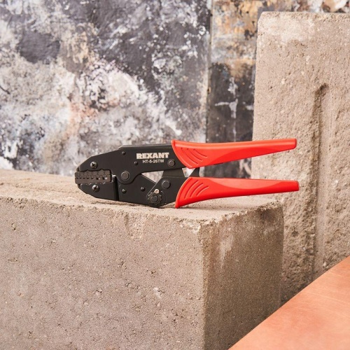 Кримпер для обжима двойных штыревых наконечников 2х(0.5-6.0) кв мм (HT-5-26TW) | код 12-3222 | REXANT фото 8