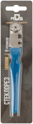 Стеклорез роликовый, 6 роликов, пластиковая ручка | код 16908М | FIT фото 3