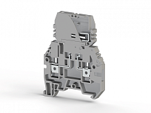 362 009, Клеммник с размыкателем (съём.картридж), на DIN-рейку, 4 мм.кв., (серый), ASK 3FB | код 0.0.0.3.62009 | KLEMSAN