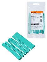 Набор трубок термоусаживаемых, клеевых Моноцвет-диапазон, зеленый TDM | код SQ0548-2303 | TDM