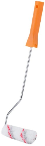 Валик полиакриловый ''мини'' Профи, белый с серыми и красными полосами, диаметр 15/35 мм, ворс 10 мм, дл.ручки 400 мм, 100 мм | код 2671 | FIT фото 2 Валик полиакриловый ''мини'' Профи, белый с серыми и красными полосами, диаметр 15/35 мм, ворс 10 мм, дл.ручки 400 мм, 100 мм | код 2671 | FIT фото 2