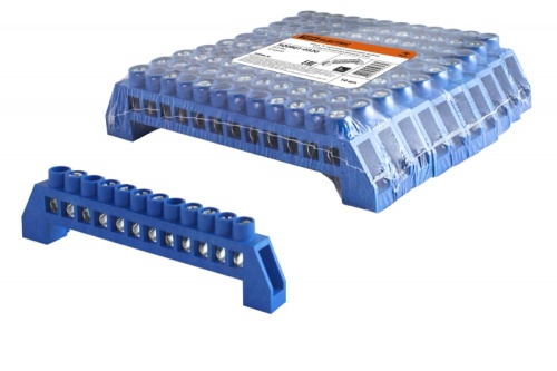 Шина N нулевая в изоляторе 6х9мм 12 групп никелированная TDM | код SQ0801-0320 | TDM Шина N нулевая в изоляторе 6х9мм 12 групп никелированная TDM | код SQ0801-0320 | TDM