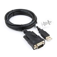 Конвертер USB->SERIAL Cablexpert UAS-DB9M-02 AM/DB9M, 1,5 м, WinXP-Win8, черный, пакет | код UAS-DB9M-02 | Cablexpert