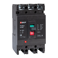Автоматический выключатель LS125 18кА 3P 63А ProPact EKF | код mccb-125-18-3-63-ls | EKF