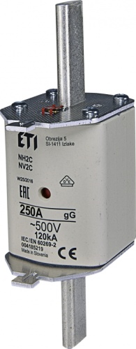 Предохранитель NH-2C/gG 63A 690V KOMBI | код 004185312 | ETI Предохранитель NH-2C/gG 63A 690V KOMBI | код 004185312 | ETI