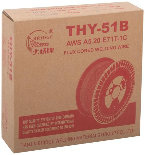 Проволока сварочная флюсовая THY-51B 0.8 мм (катушка 5 кг) | код 81762 | Bridge фото 3