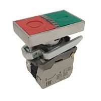 Кнопка КМЕ9111мЛ-24В-зел-красн-1но+1нз-двойная-индикатор-IP40-КЭАЗ | код 354409 | КЭАЗ