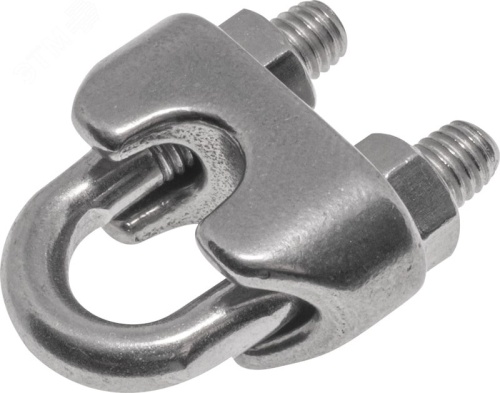 Зажим троса DIN 741 6мм A4 | код А4 741 6мм | KMP