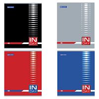 Тетрадь А5, 48 л., BRAUBERG, клетка, обложка картон, INDAY , 400518 | код 400518 | BRAUBERG