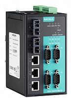 Асинхронный сервер NPort S8455I-SS-SC-T 4 port RS-232/422/485, 3 x 10/100 Ethernet, 2 x 100SM Fiber, SC, 12-48 V | код 00-06033066 | MOXA