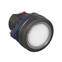 Головка кнопки плоская прозрачная с фиксацией, белая | код M22P-FLLWP | DKC