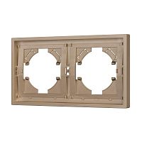 Рамка пластиковая FRM-TENDO-PL-2-GD Arlight 053842