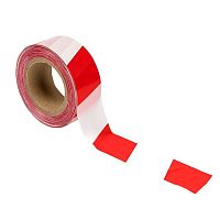 Лента оградительная ЛО "Красно-белая" 50х100 Basic | код lo-50x100-bas | EKF