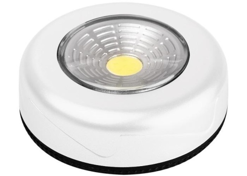 Светильник светодиодный TF3-L1W-wh пушлайт 1Вт COB 7500К IP20 60лм 3хAAA (не в компл.) бел. | код 5033672 | ФАZА