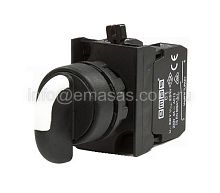 CP102S20 Переключатель 0-1 с фиксацией (1НО+1НЗ) | код CP102S20 | EMAS