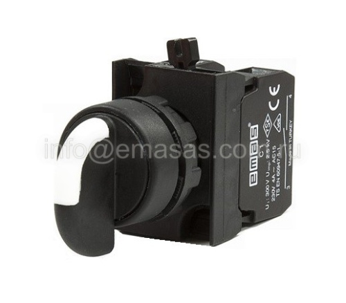 CP102S20 Переключатель 0-1 с фиксацией (1НО+1НЗ) | код CP102S20 | EMAS CP102S20 Переключатель 0-1 с фиксацией (1НО+1НЗ) | код CP102S20 | EMAS