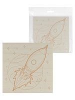 Набор досок для выжигания Космос, 150х150 мм, 5 шт., пакет, TDM | код SQ1025-1205 | TDM