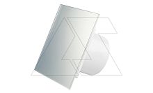 Панель декоративная для вентиляторов dRim O100/125мм, универсальная, стекло, атласное серебро | код 01-177 | airRoxy