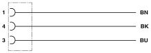Кабель для датчика / исполнительного элемента SAC-3P-10,0-PUR/M 8FS BK | код 1560691 | PHOENIX CONTACT
