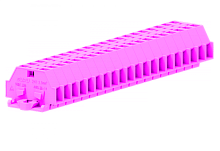 241309 Клемма TB проходная 1-1 с бок. подключ. с крепеж.фланцами, розовая, шт | код 241309 | SUPU