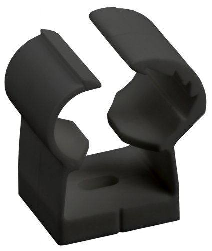 Клипса с фикс. для глад. труб 14-18мм черн. IEK | код CTA00D-FL-014-K02 | IEK