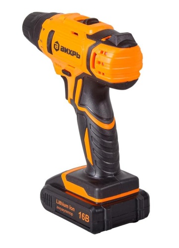 Дрель-шуруповерт аккумуляторная ДА-16Л-2КА с набором оснастки 65 предметов Вихрь 72/14/49 фото 4