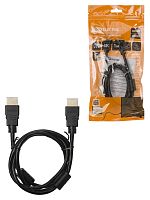 Кабель АВК 2 HDMI - HDMI, v2.0, позолоченные контакты, с ферритами, 1 метр, TDM | код SQ4040-0002 | TDM