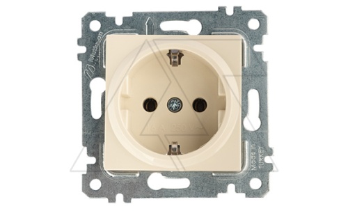 Rita - Розетка 2P+E, сл.кость | код 2200-600-0202 | Mutlusan Rita - Розетка 2P+E, сл.кость | код 2200-600-0202 | Mutlusan